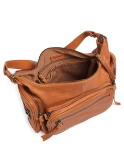 In my Pocket Schultertasche weiches Rindsleder hellbraun