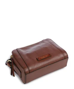 Ines Umhängetasche genarbtes Rindsleder dunkelbraun