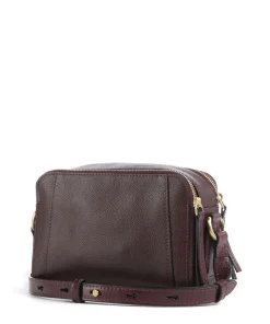 Ines Umhängetasche genarbtes Rindsleder dunkelrot