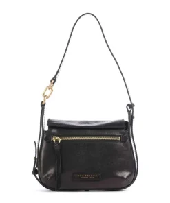 Ingrid Schultertasche fein genarbtes Rindsleder schwarz