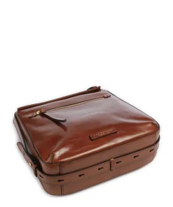 Ingrid Schultertasche fein genarbtes Rindsleder braun