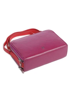 Inés Umhängetasche fein genarbtes Kalbsleder fuchsia