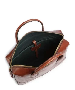 Iolanda Aktentasche 13″ fein genarbtes Rindsleder braun
