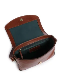 Iolanda Umhängetasche fein genarbtes Rindsleder braun