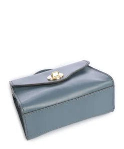 Irene Umhängetasche fein genarbtes Rindsleder blaugrau