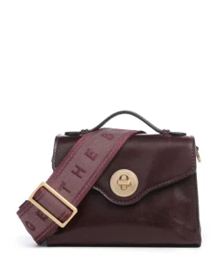 Irene Umhängetasche fein genarbtes Rindsleder dunkelrot