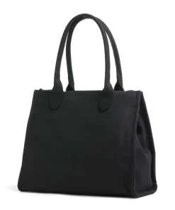 Iris Distressed L Shopper Baumwolle schwarz