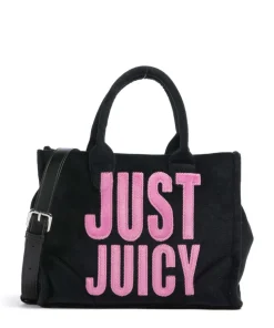 Iris Patch Velvet M Handtasche Polyester schwarz