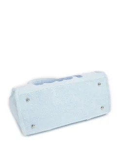 Iris Toweling M Handtasche Polyester, Baumwolle hellblau