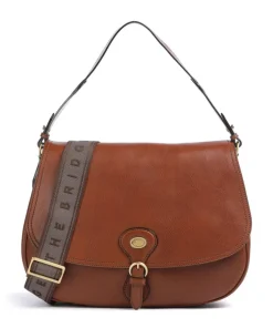 Isadora Schultertasche genarbtes Rindsleder braun