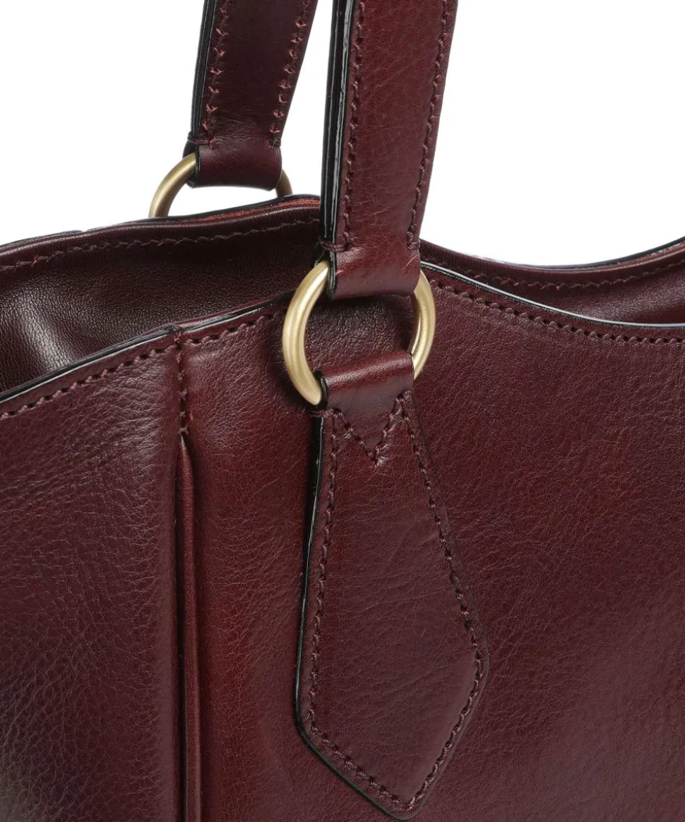 Isadora Shopper genarbtes Rindsleder wein