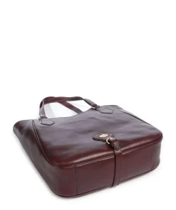 Isadora Shopper genarbtes Rindsleder wein