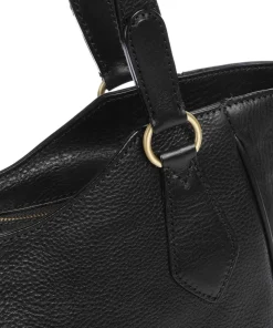 Isadora Shopper genarbtes Rindsleder schwarz