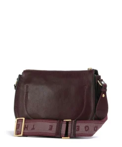 Isadora Umhängetasche genarbtes Rindsleder bordeaux