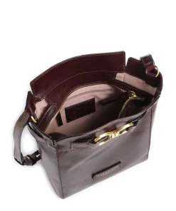 Isotta Umhängetasche fein genarbtes Rindsleder dunkelrot