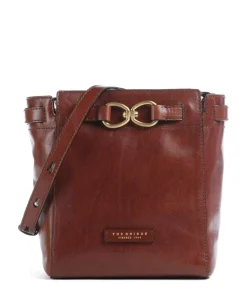 Isotta Umhängetasche fein genarbtes Rindsleder braun