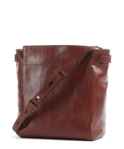 Isotta Umhängetasche fein genarbtes Rindsleder braun