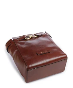 Isotta Umhängetasche fein genarbtes Rindsleder braun