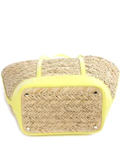 Ivees Shopper Bast, Lederimitat gelb