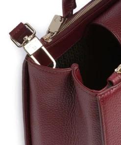 Ivy L Handtasche genarbtes Rindsleder dunkelrot