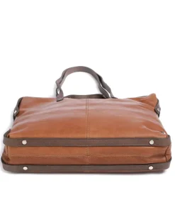 Ivy lane Aktentasche 13″ genarbtes Rindsleder cognac
