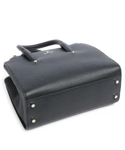 Ivy M Handtasche genarbtes Rindsleder navy