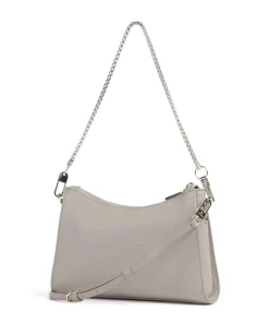 Ivy S Schultertasche genarbtes Rindsleder beige