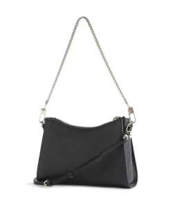 Ivy S Schultertasche genarbtes Rindsleder schwarz