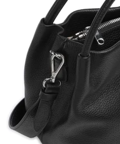 Ivydale Road Handtasche genarbtes Rindsleder schwarz