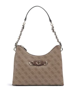 Izzy Schultertasche Lederimitat braun