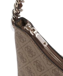 Izzy Schultertasche Lederimitat braun