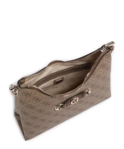 Izzy Schultertasche Lederimitat braun