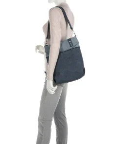 Jana J12 Beuteltasche Lederimitat blau