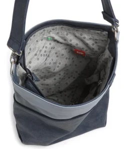 Jana J12 Beuteltasche Lederimitat blau