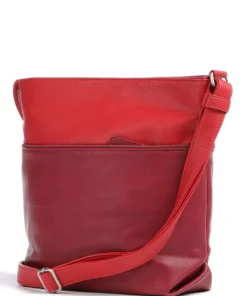 Jana J10 Schultertasche Lederimitat rot