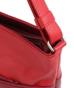 Jana J10 Schultertasche Lederimitat rot