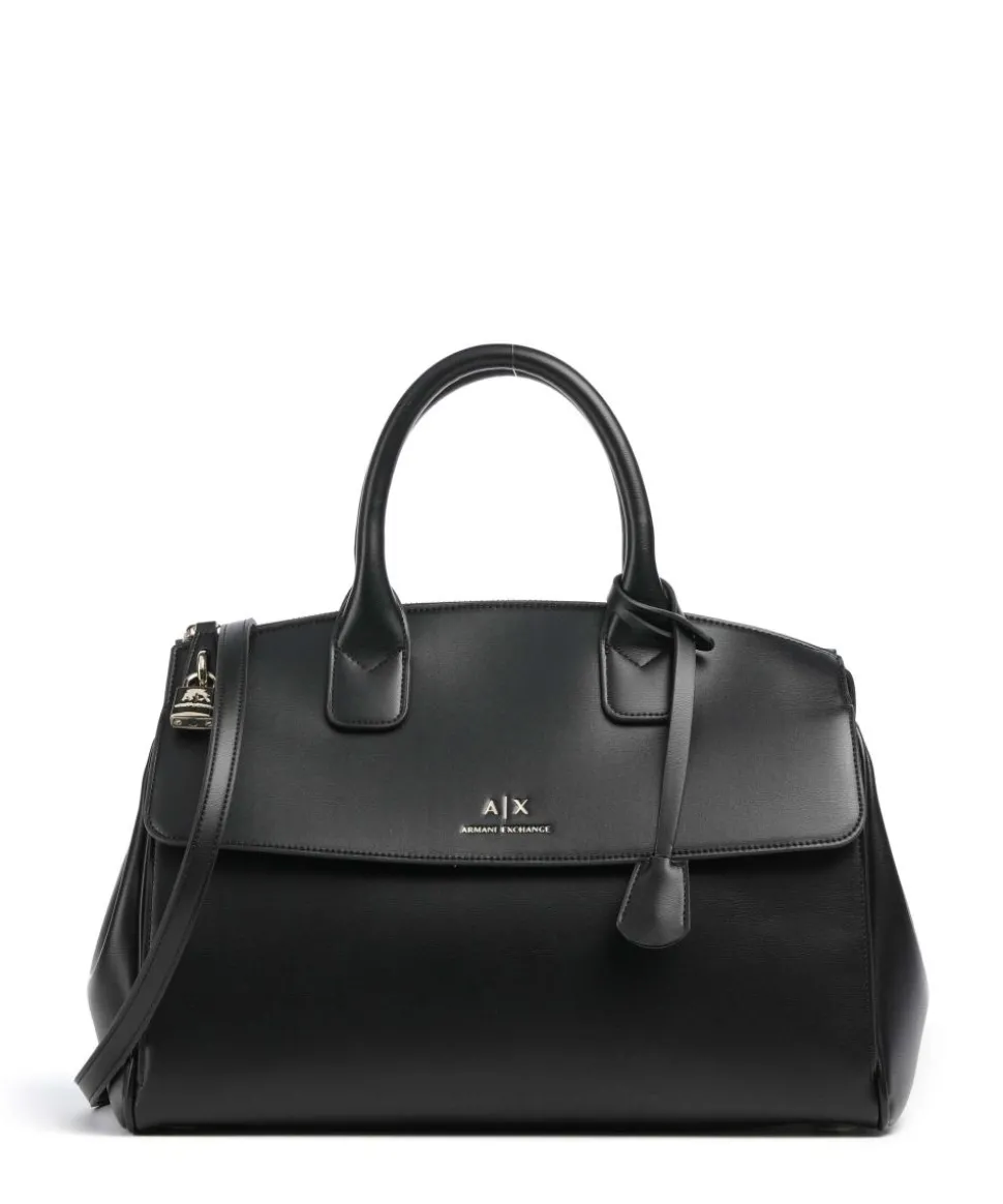 Jane L Handtasche Lederimitat schwarz