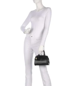 Jane S Handtasche Lederimitat schwarz