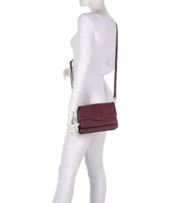 Jane Umhängetasche genarbtes Rindsleder bordeaux