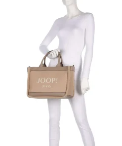 Jeans Calduccio Yvette Handtasche Lederimitat, Textil beige