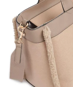Jeans Calduccio Yvette Handtasche Lederimitat, Textil beige