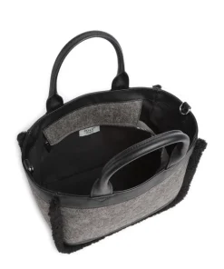 Jeans Calduccio Yvette Handtasche Lederimitat, Polyester, Textil schwarz