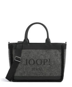 Jeans Calduccio Yvette Handtasche Lederimitat, Textil schwarz