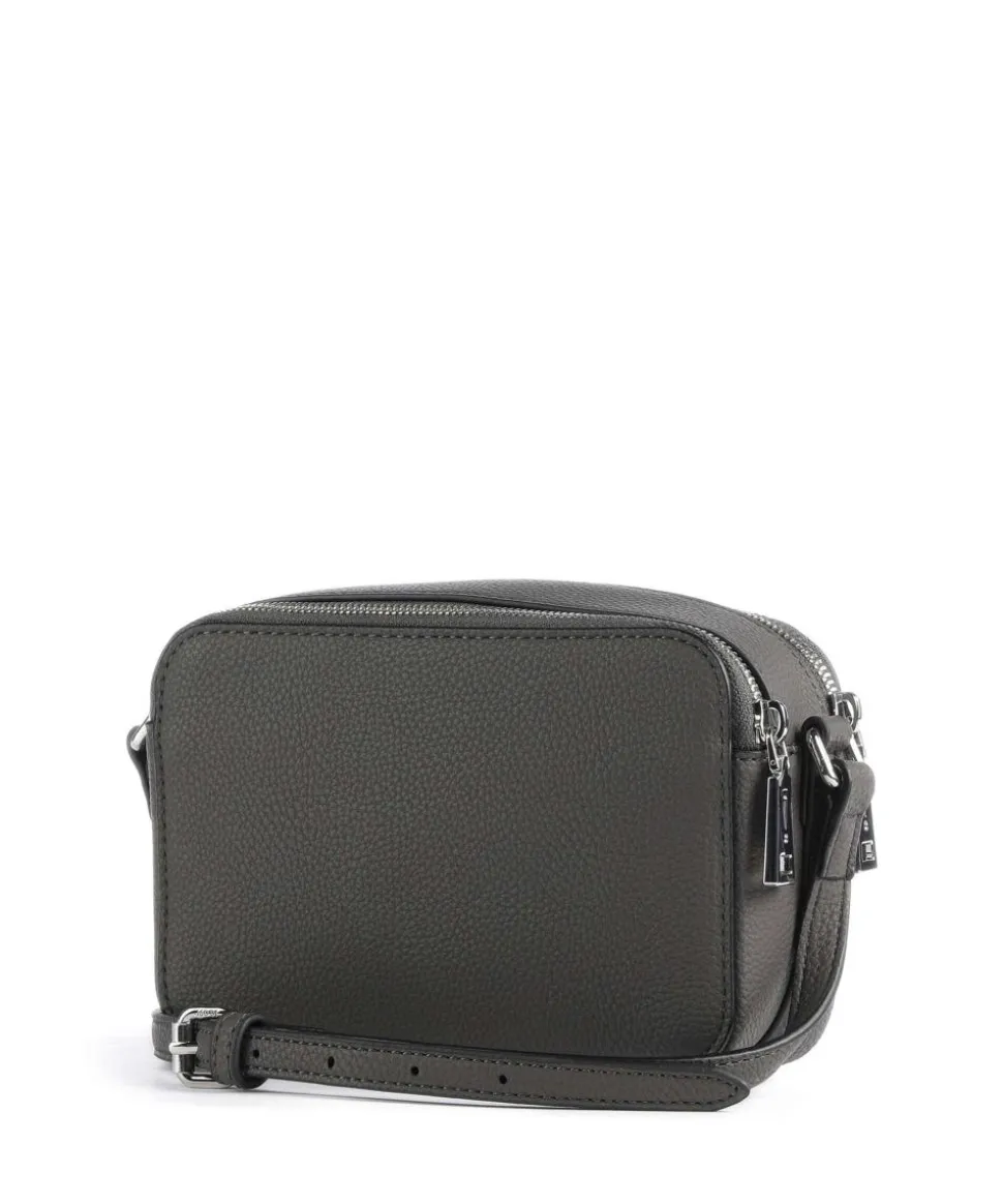 Jeans Diurno Susan Umhängetasche genarbtes Leder dunkelgrau