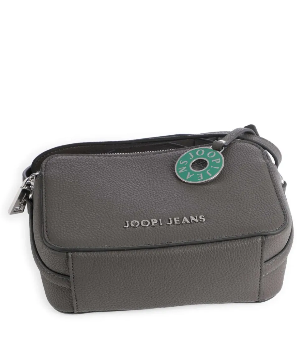 Jeans Diurno Susan Umhängetasche genarbtes Leder dunkelgrau