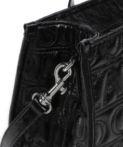 Jeans Iniziale Spiega Aurelia Handtasche Lederimitat schwarz