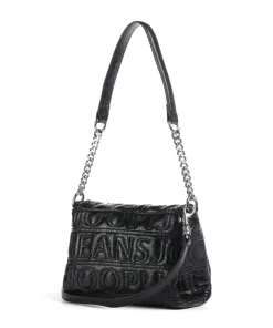 Jeans Iniziale Spiega Solar Schultertasche Lederimitat schwarz