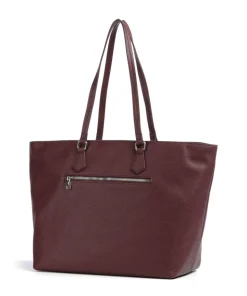 Jeans Lettera 1.0 Lara Shopper genarbtes Leder wein