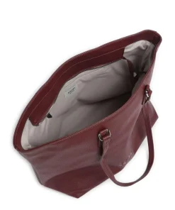 Jeans Lettera 1.0 Lara Shopper genarbtes Leder wein