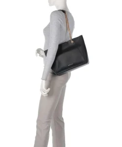 Jeans Singolo Justine Shopper Lederimitat schwarz